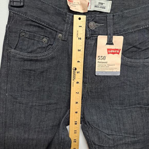 Levi’s 550 Women’s Jeans Size 12M W24 L26 Black Relaxed Fit Tapered Leg Denim NW - Picture 5 of 6